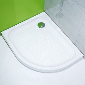 Душевой поддон Jika Tigo antislip 100х80 см асимметричный левый акрил белый H8522106000001