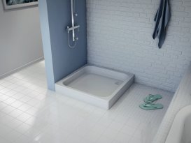 Душовий піддон Koller Pool 70x70 см сталь білий CF701200E