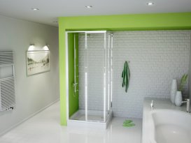 Душовий піддон Koller Pool 90x90 см квадратний сталь білий CF901200E