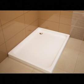 Душевой поддон Koller Pool Flat Kvadro 120x80 см прямоугольный акрил белый 8KP0123