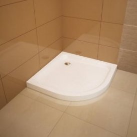 Душевой поддон Koller Pool Flat Round 80x80 см полукруглый акрил белый 8KPО118