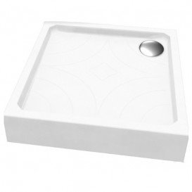 Душовий піддон Koller Pool Grace 80x80 см квадратний акрил білий GRACE80S