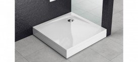Душовий піддон Kolpa San Evelin Tray Q 90х90 см акрил білий з панеллю 593040