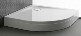 Душовий піддон Kolpa San Evelin Tray R 80x80 кутовий акрил білий 593300