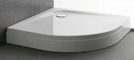 Душевой поддон Kolpa San Evelin Tray R 80x80 угловой акрил белый 593300