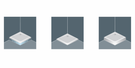 Душовий піддон Kolpa San Re-walk 140х80 см литий мармур білий 597250