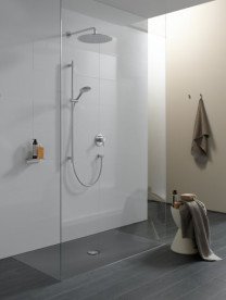 Душевой поддон Laufen Indura 80х120х2,5 см эмалированная сталь с покрытием Antislip антрацит H2150746760401