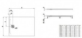 Душовий піддон Laufen Pro 100х120 см композитний матеріал Marbond світло-сірий H2119530770001