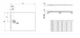 Душевой поддон Laufen Pro 90х120 см композитный материал Marbond черный H2109580800001
