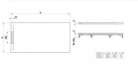 Душевой поддон Laufen Pro S 80х180 см композитный материал Marbond белый H2101850000001