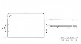 Душевой поддон Laufen Pro S 90х180 см композитный материал Marbond белый H2111800000001