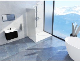 Душовий піддон Miraggio Brugge 900 квадратний білий глянсовий 0000615