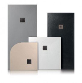 Душовий піддон мармуровий Kerasan H2.5 180х70 см сірий матовий 703859