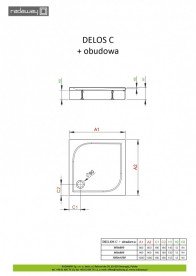 Душевой поддон Radaway Delos С 100x100 см со съемной панелью белый 4C11170-03