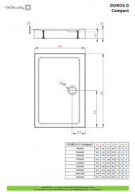 Душевой поддон Radaway Doros D Compact 110x90 см акрил белый SDRD1190-05