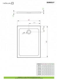 Душовий піддон Radaway Doros F 120x90 см акрил білий SDRF1290-01