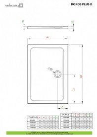 Душовий піддон Radaway Doros Plus D 120x100 см акрил білий SDRPD1210-01