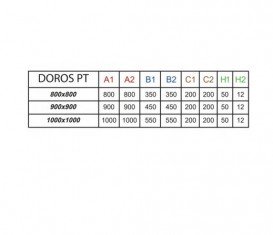 Душовий піддон Radaway Doros PT Stone White 80х80 під камінь акрил білий SDRPT8080-01-04S