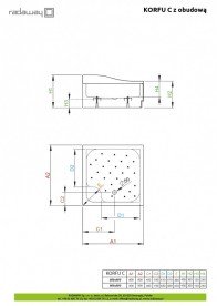 Душевой поддон Radaway Korfu C 80x80 см акрил белый 4C88400-03