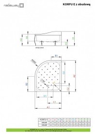 Душевой поддон Radaway Korfu E 100x80 см правый акрил белый 4E81400-03R