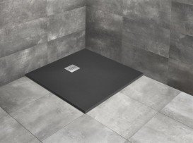 Душовий піддон Radaway Kyntos C 90x90 см литий камінь антрацит HKC9090-64