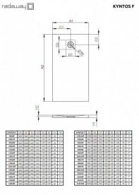 Душовий піддон Radaway Kyntos F 90х80 литтєвий мармур чорний HKF9080-54