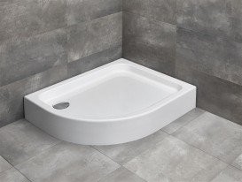Душовий піддон Radaway Laros E Compact 100x80 см правий акрил білий SLE81017-01R