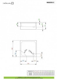 Душевой поддон Radaway Naxos C 90x90 см акрил белый SNC9941-28