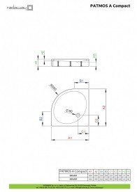 Душовий піддон Radaway Patmos A Compact 80x80 см акрил білий 4S88155-05