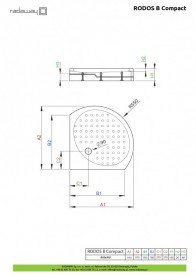 Душевой поддон Radaway Rodos B Compact 90x90 см акрил белый 4D99155-03