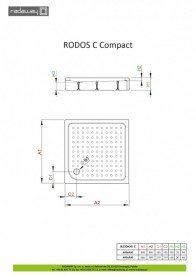 Душевой поддон Radaway Rodos C Compact 90x90 см акрил белый 4K99155-04