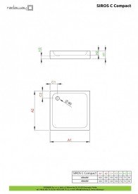 Душевой поддон Radaway Siros C Compact 90x90 см акрил белый SBC9917-2
