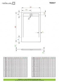 Душевой поддон Radaway Teos F 130х90 литьевой мрамор черный HTF13090-54