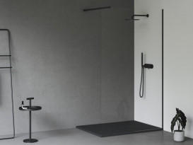 Душовий піддон Ravak Slate Pro 120x90 см литий мармур чорний XA03G733010