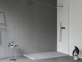 Душовий піддон Ravak Slate Pro 140x90 см литий мармур сірий XA03M73O010