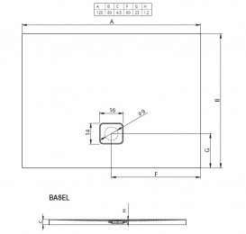 Душевой поддон Riho Basel 406 120x80 см акрил белый DC160050000000S