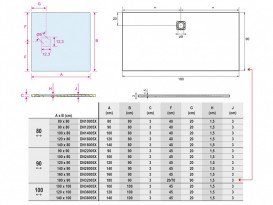 Душевой поддон Riho Velvet Sole 100x90 см искусственный камень белый матовый DN24005X0000000