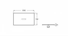 Душевой поддон Roca Helios 100х70 см искусственный камень белое состаренное дерево AP2013E82BC0180P