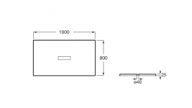 Душевой поддон Roca Helios 100х80 см искусственный камень черный AP2013E83200140P