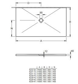 Душевой поддон Villeroy & Boch Subway Infinity 140х80 см санитарная керамика star flower 6231T3VPD0