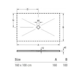 Душевой поддон Villeroy & Boch Subway Infinity 160х100 см санитарная керамика townhouse 6232SCVPC0