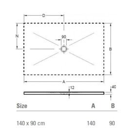 Душевой поддон Villeroy & Boch Subway Infinity 140х90 см санитарная керамика highland stone 6231SCVPC7