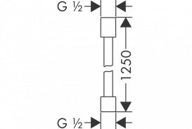 Душовий шланг Hansgrohe Axor 1,25 м шліфована бронза 28622140