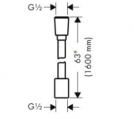 Душевой шланг Hansgrohe Axor ShowerSolutions 1,6 м текстильный шлифованное красное золото 28259310