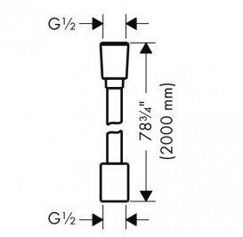 Душевой шланг Hansgrohe Axor ShowerSolutions 2 м текстильный матовый белый 28290700