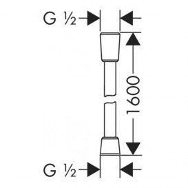 Душовою шланг Hansgrohe колекція Isiflex хром / золото 28276090
