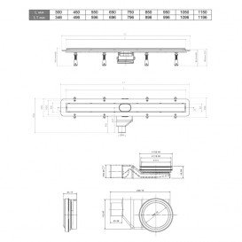 Душевой трап Pestan  FRAMELESS LINE 95 13701207