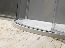 Душевой уголок четверть круга Kolpa San Atlas TKP 100/K 100x100 см профиль хром/прозрачное стекло 560230