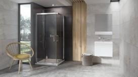 Душевой уголок квадратный Ravak 10° 10RV2-80 профиль сатин стекло transparent 1ZI40U00Z1