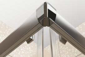 Душовий куточок квадратний Ravak Blix BLRV2K-100 профіль білий скло grape 1XVA0100ZG